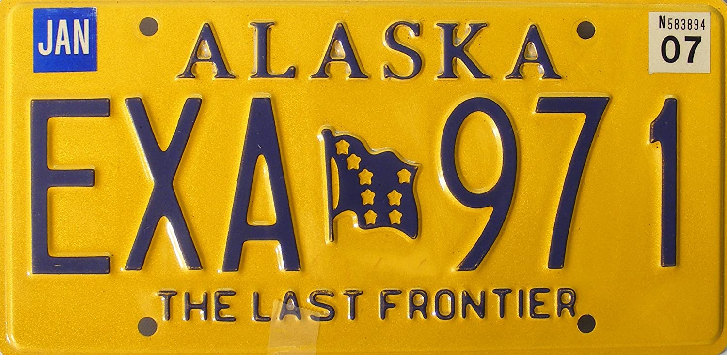 Alaska license plate