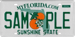 Florida license plate